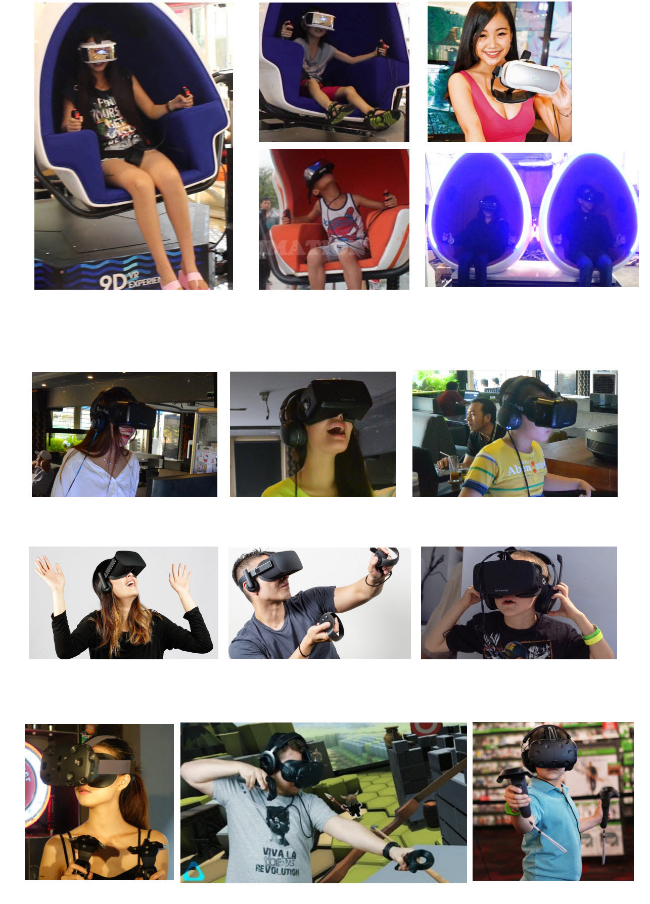 Lắp Đặt Hệ Thống Thực Tế Ảo 9D cho Kinh Doanh - Oculus - HTC - Gear VR - Playstation VR - 3